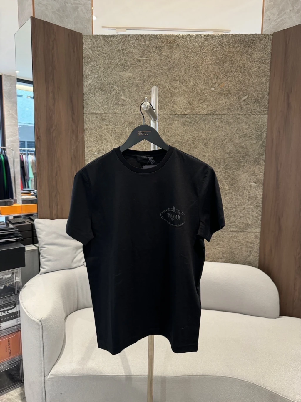 Prada 雙色小標 素踢 黑
