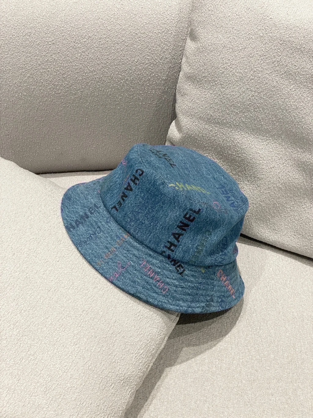 Chanel 漁夫帽 牛仔藍