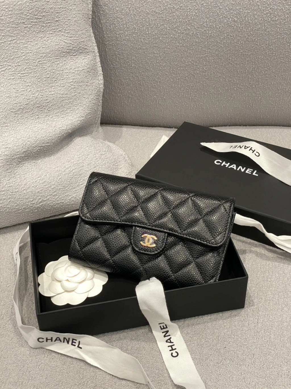 Chanel 黑金 中夾