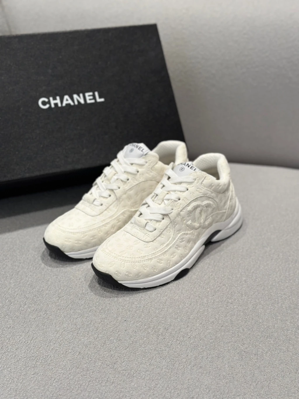 (依尺碼報價)Chanel 滿版雙c印花 鞋