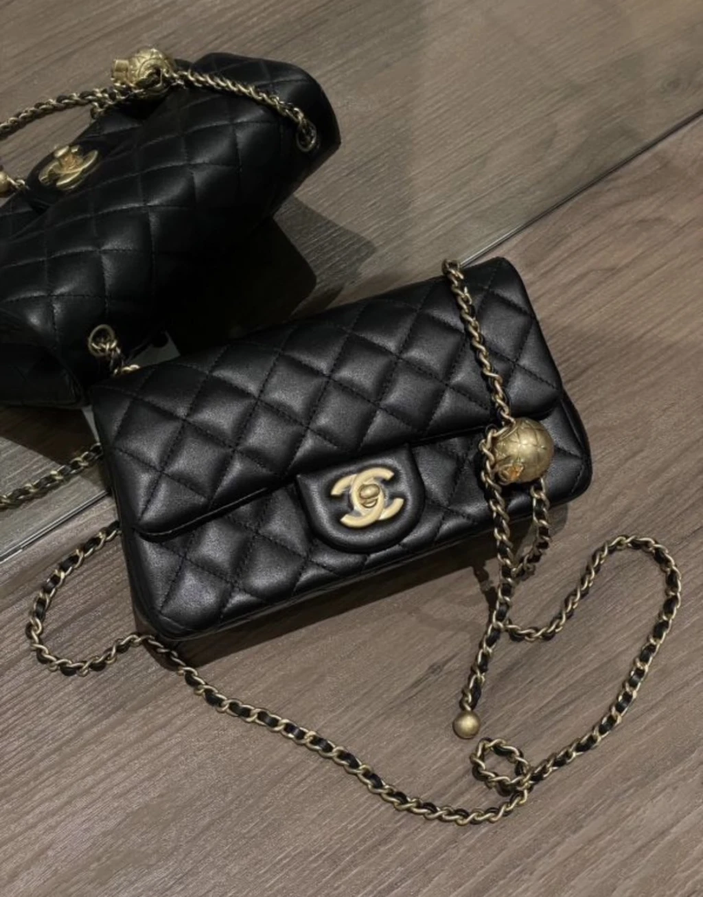 Chanel mini cf 小金球