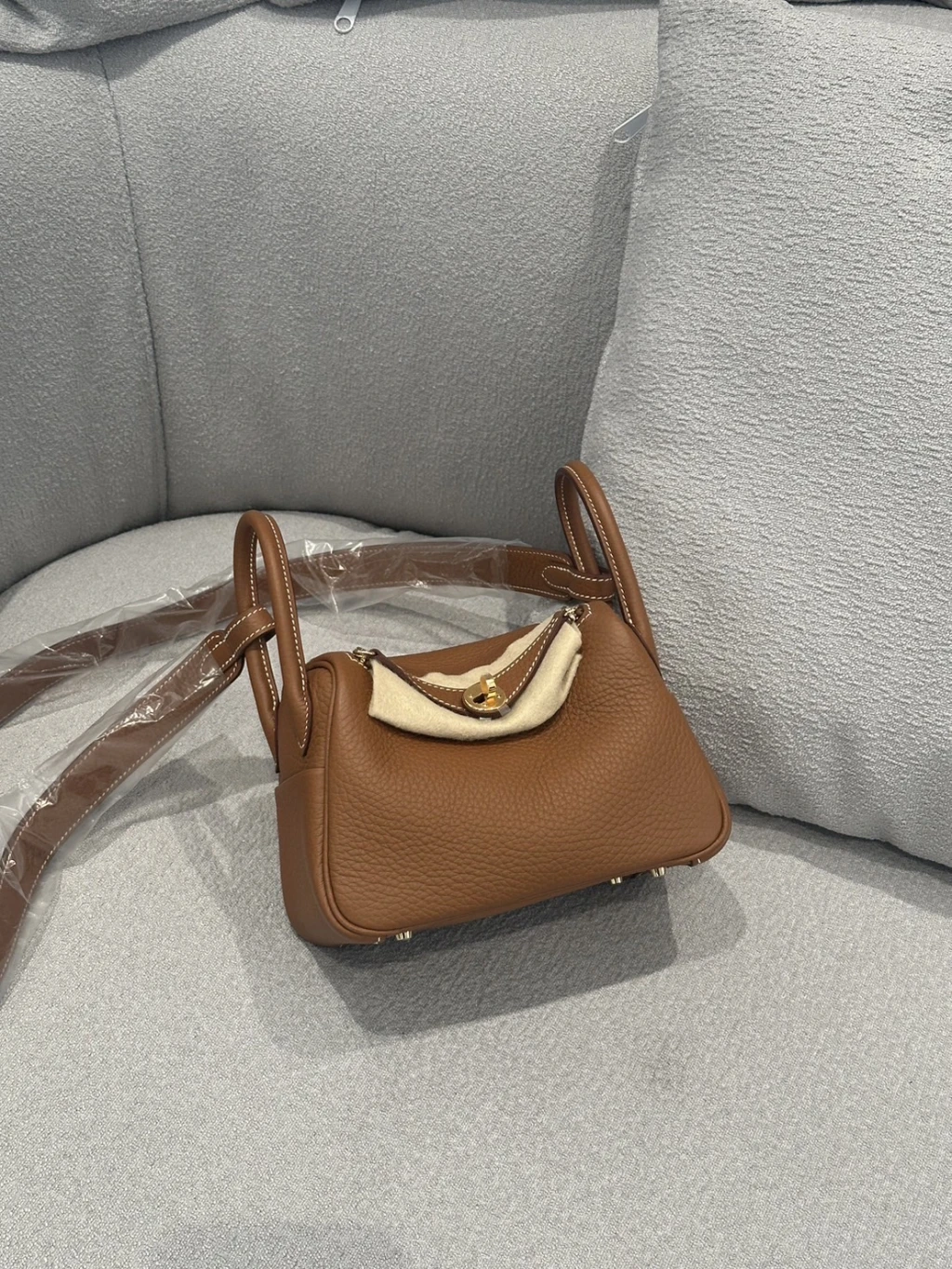 Hermes mini Lindy 金棕金