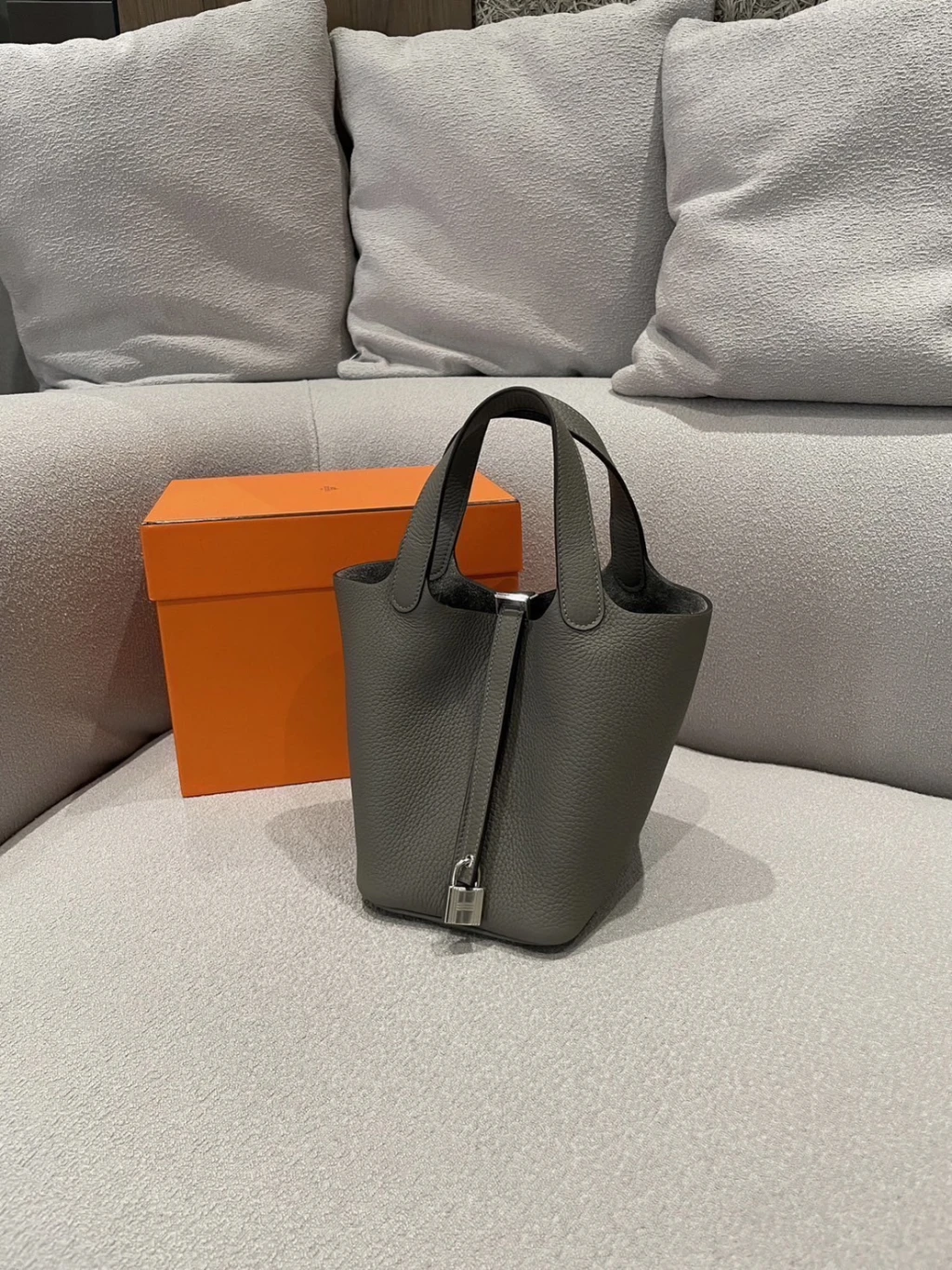 Hermès Picotin 18 菜籃積雨雲灰