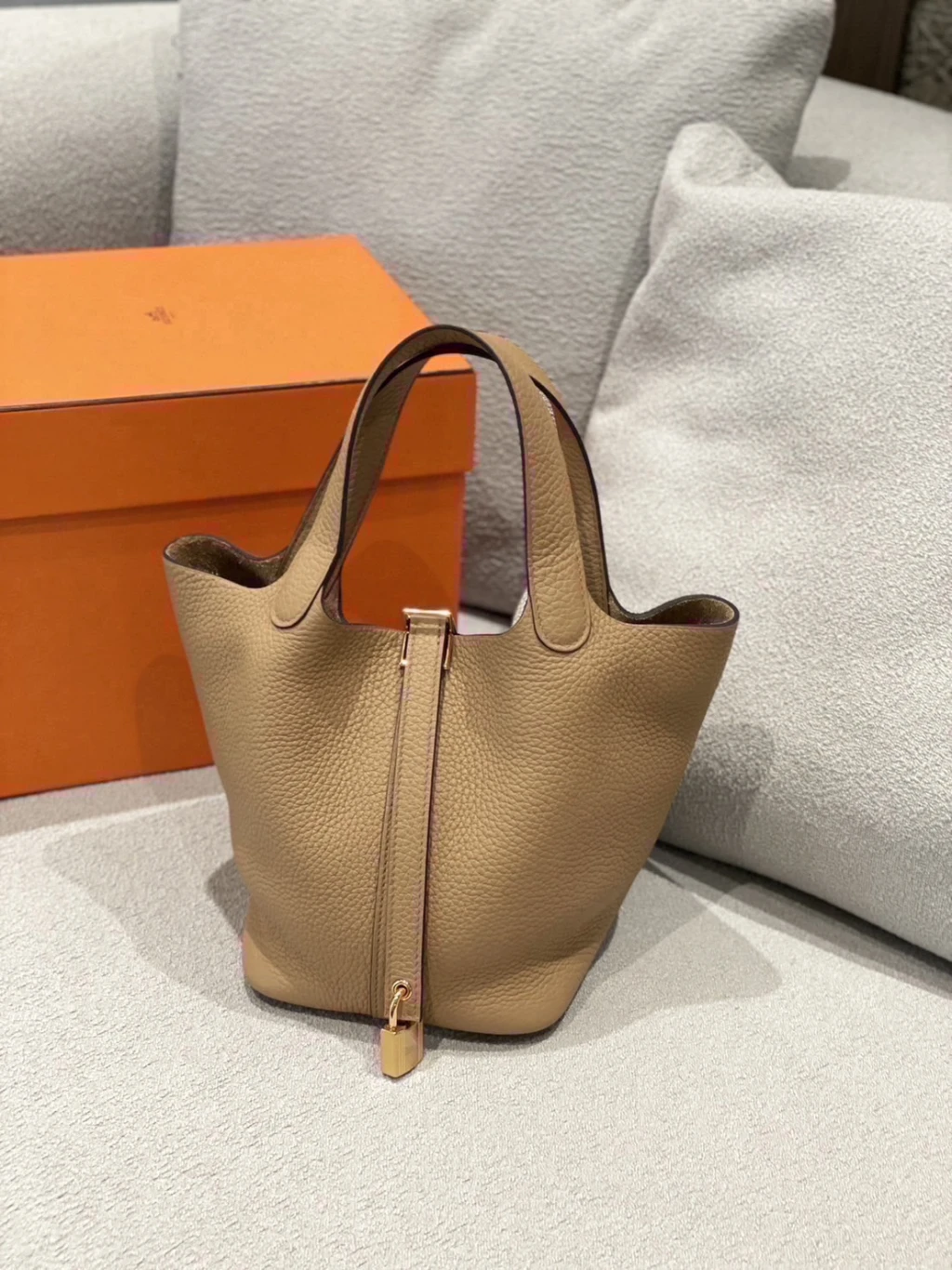 Hermes Picotin 18小菜籃 金棕金
