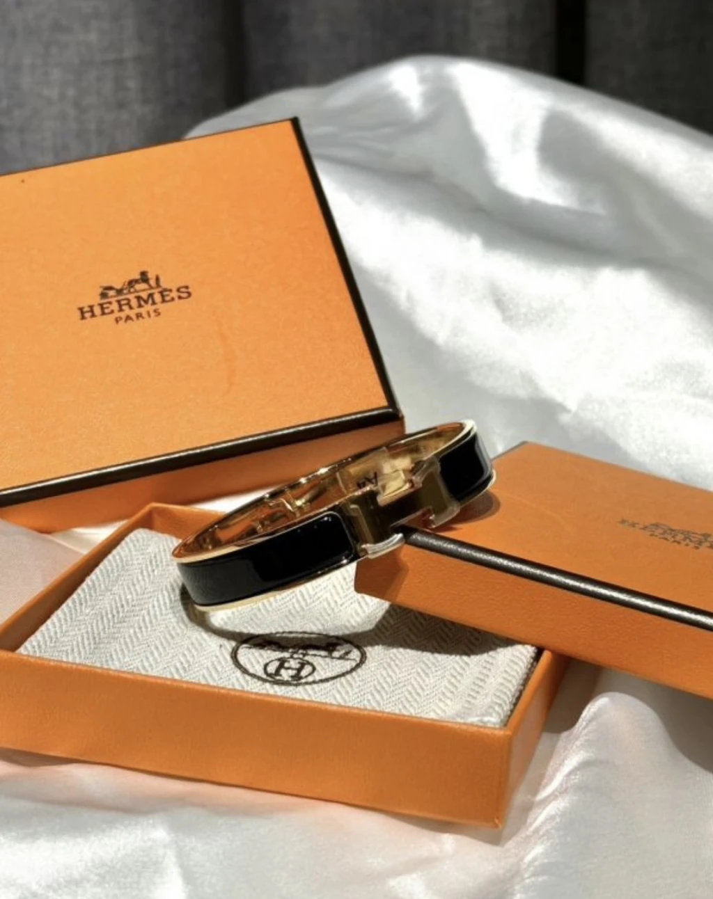 Hermes H 手環 黑金