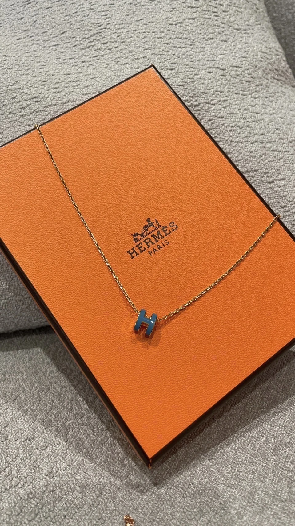 Hermes mini pop H 藍 項鍊