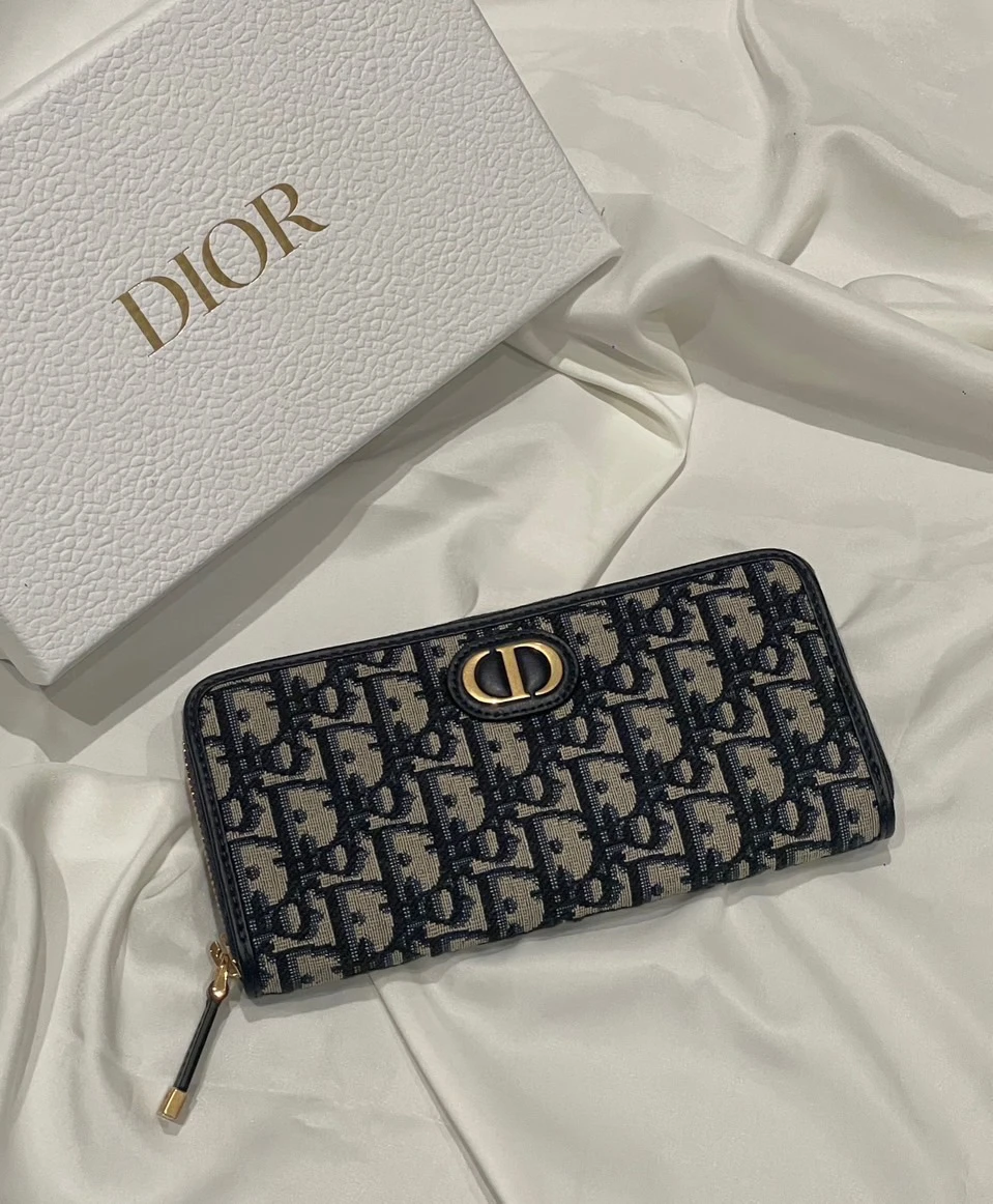 Dior 蒙田30 拉鍊長夾