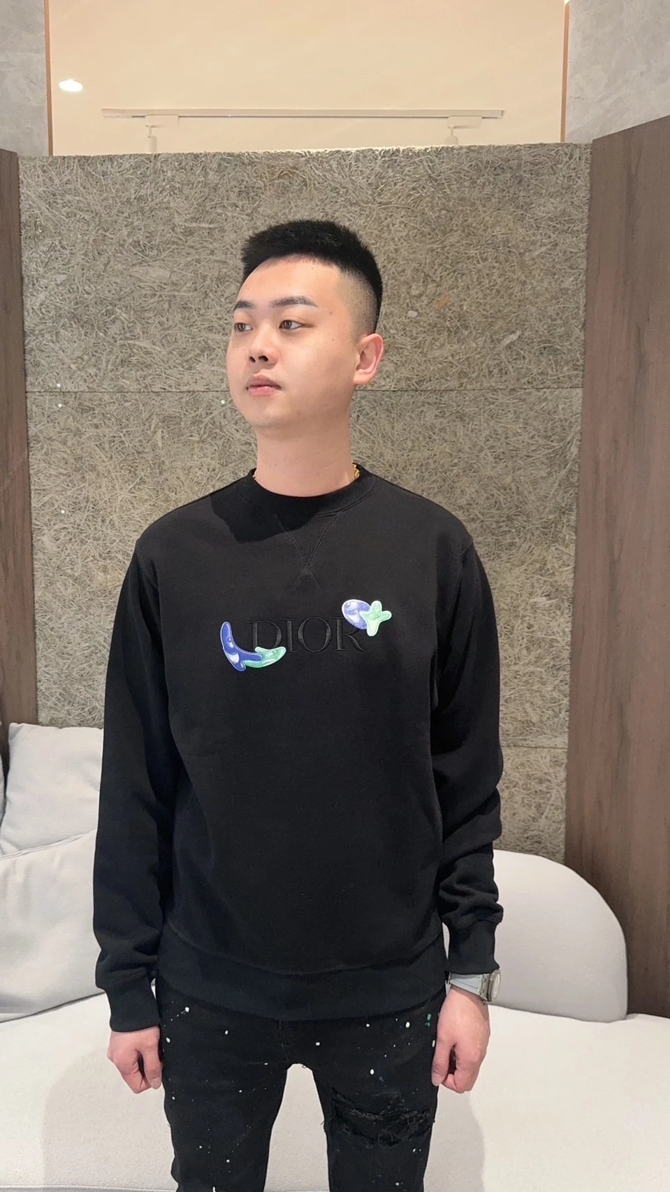 Dior x Kenny scharf 精靈 大學踢