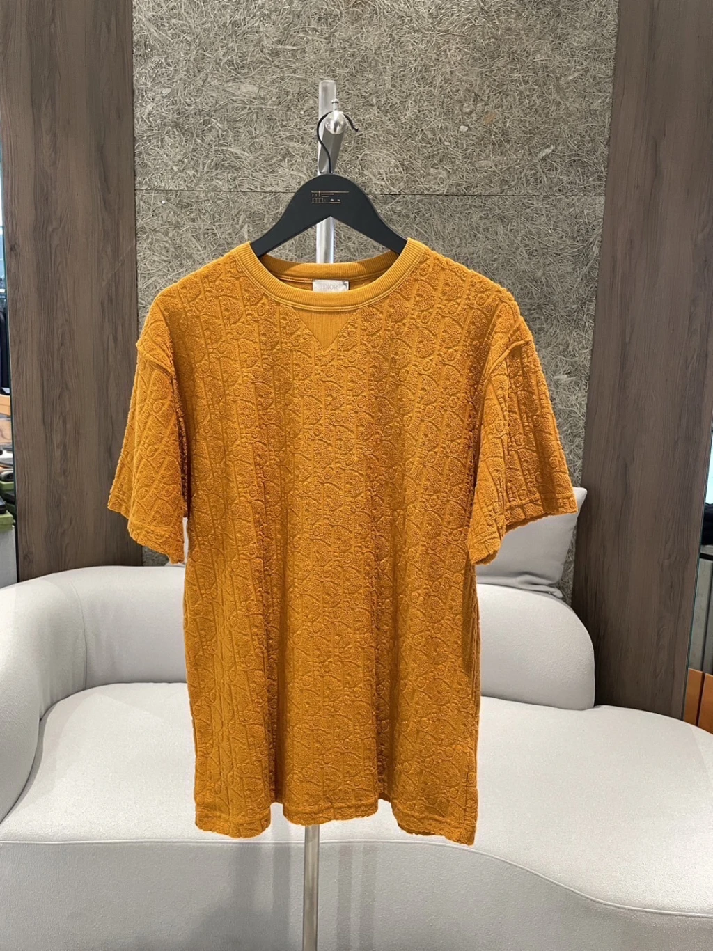 Dior 滿版印花毛巾布 橘