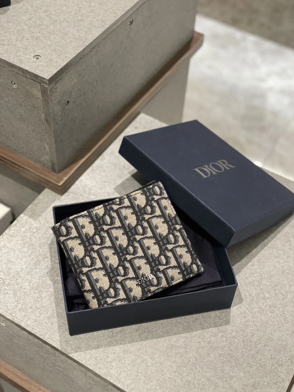 Dior 滿版緹花 零錢袋