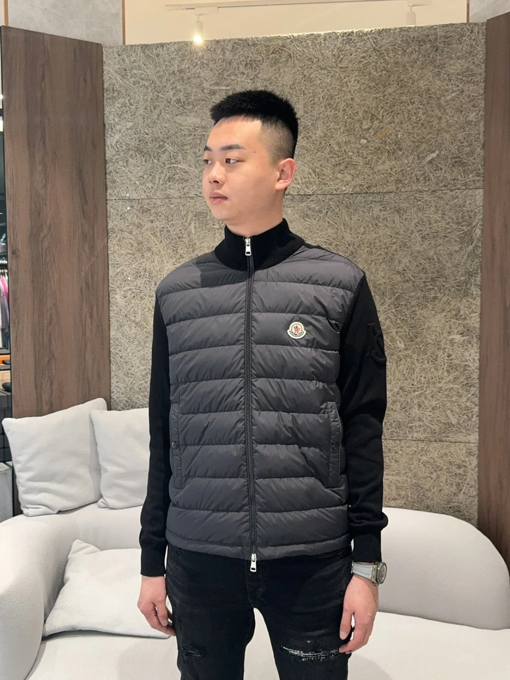 Moncler 拼接羽絨外套
