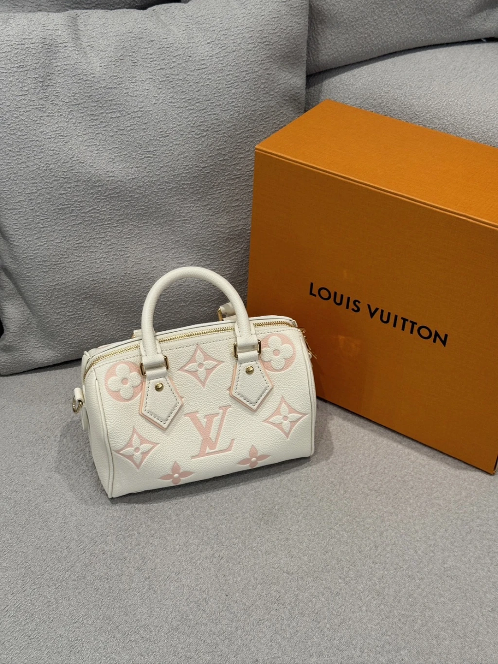 LV Speedy 草莓牛奶 波士頓包