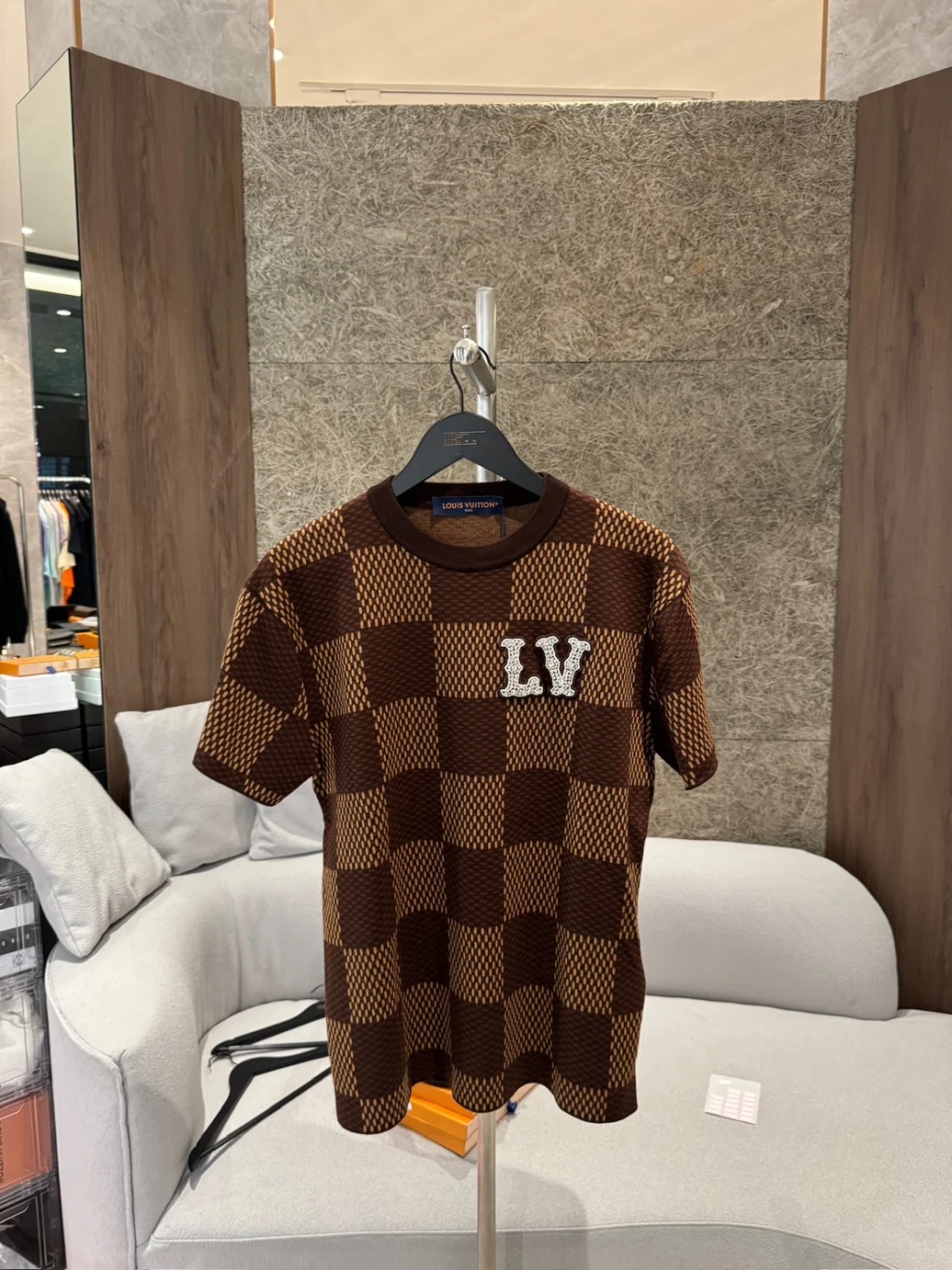 LV 新款棋盤格 短袖