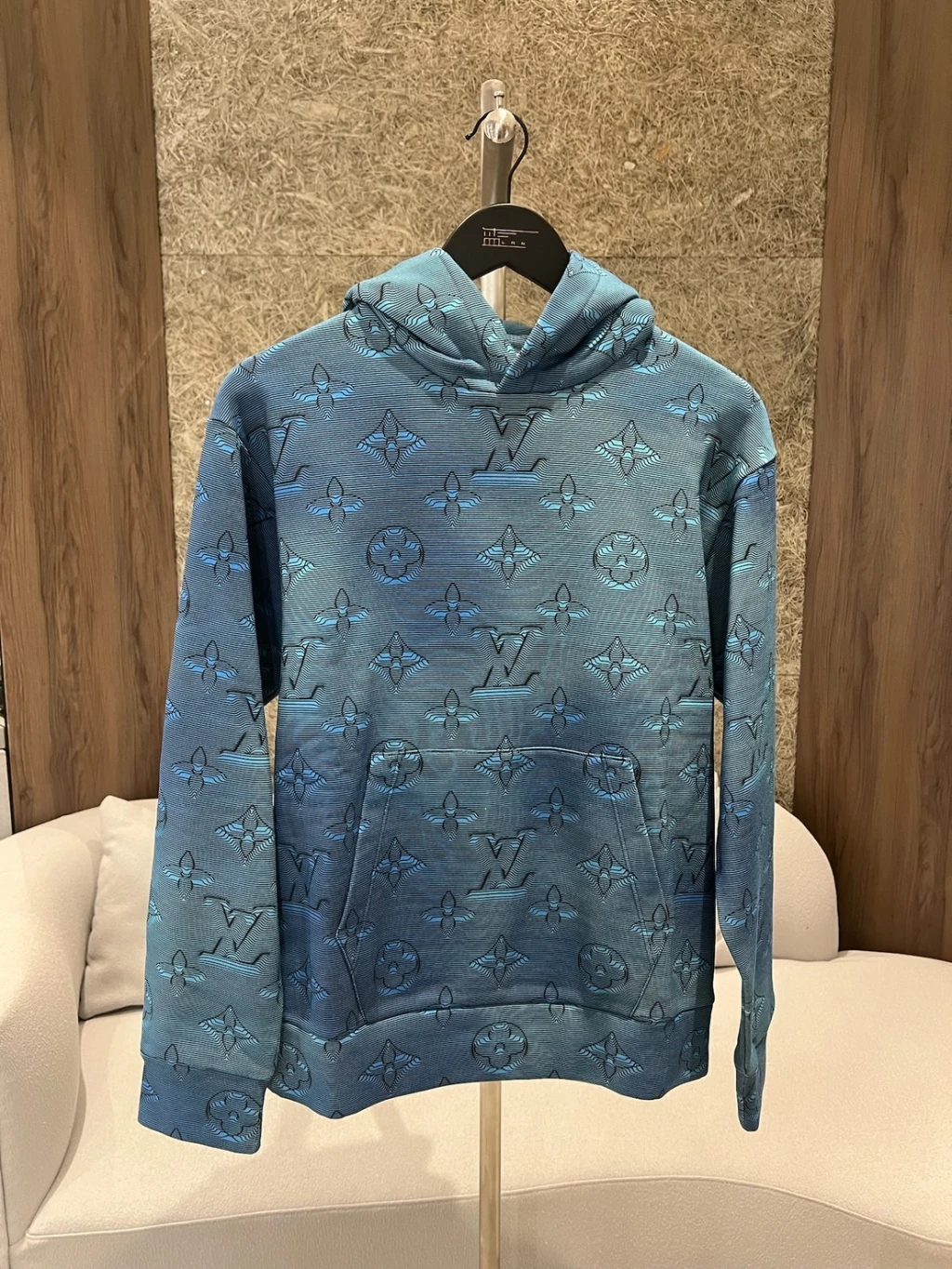 LV 立體感 滿版印花 帽T