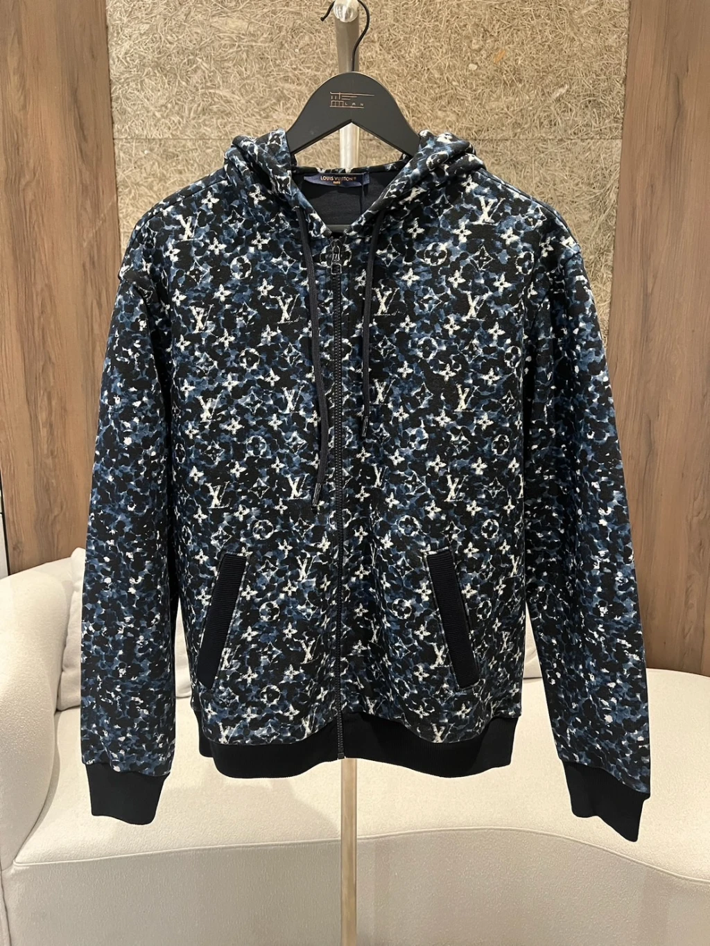 LV 老花連帽棉質外套