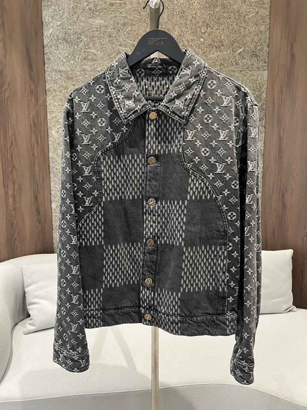 LV 拼接牛仔外套