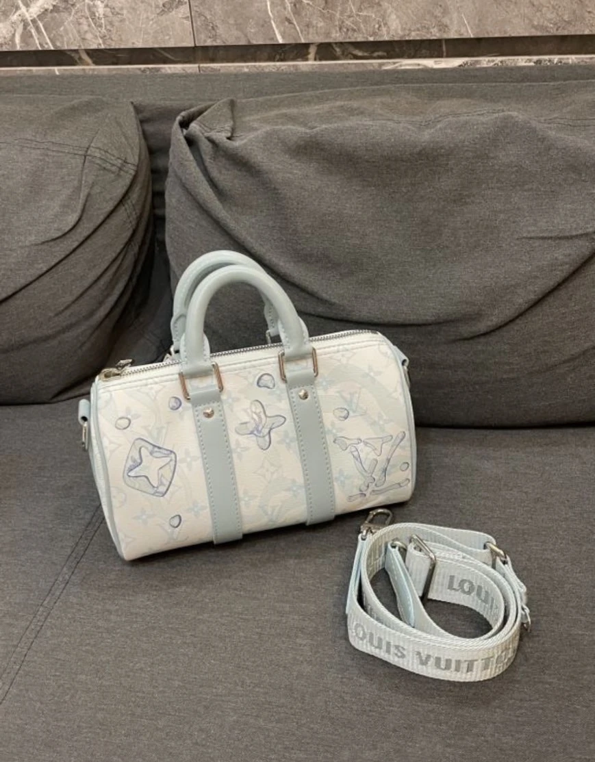 LV 水波紋圓筒側背包(斷貨)