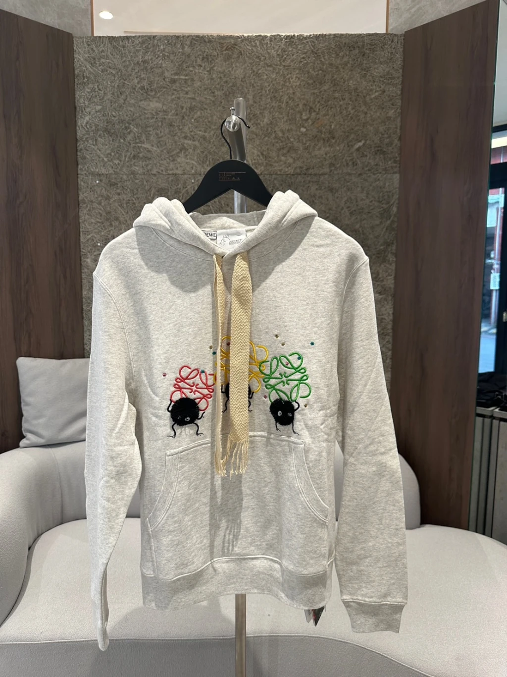 Loewe 宮崎駿聯名款 帽T 白