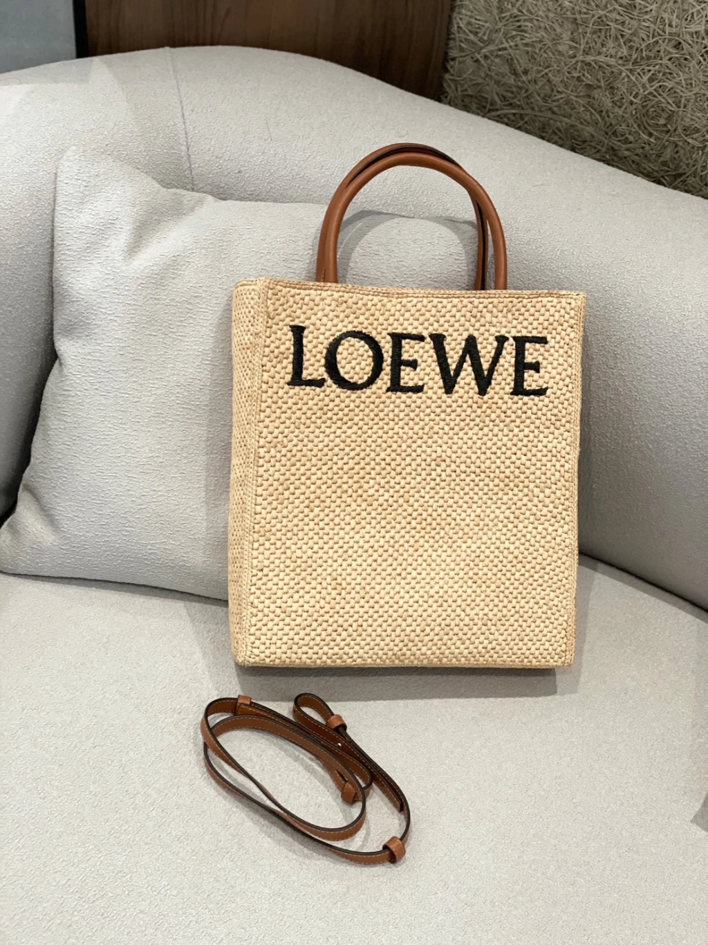 Loewe 草編琴譜包(大)