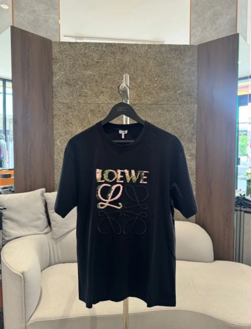 Loewe 新款炫彩刺繡 黑