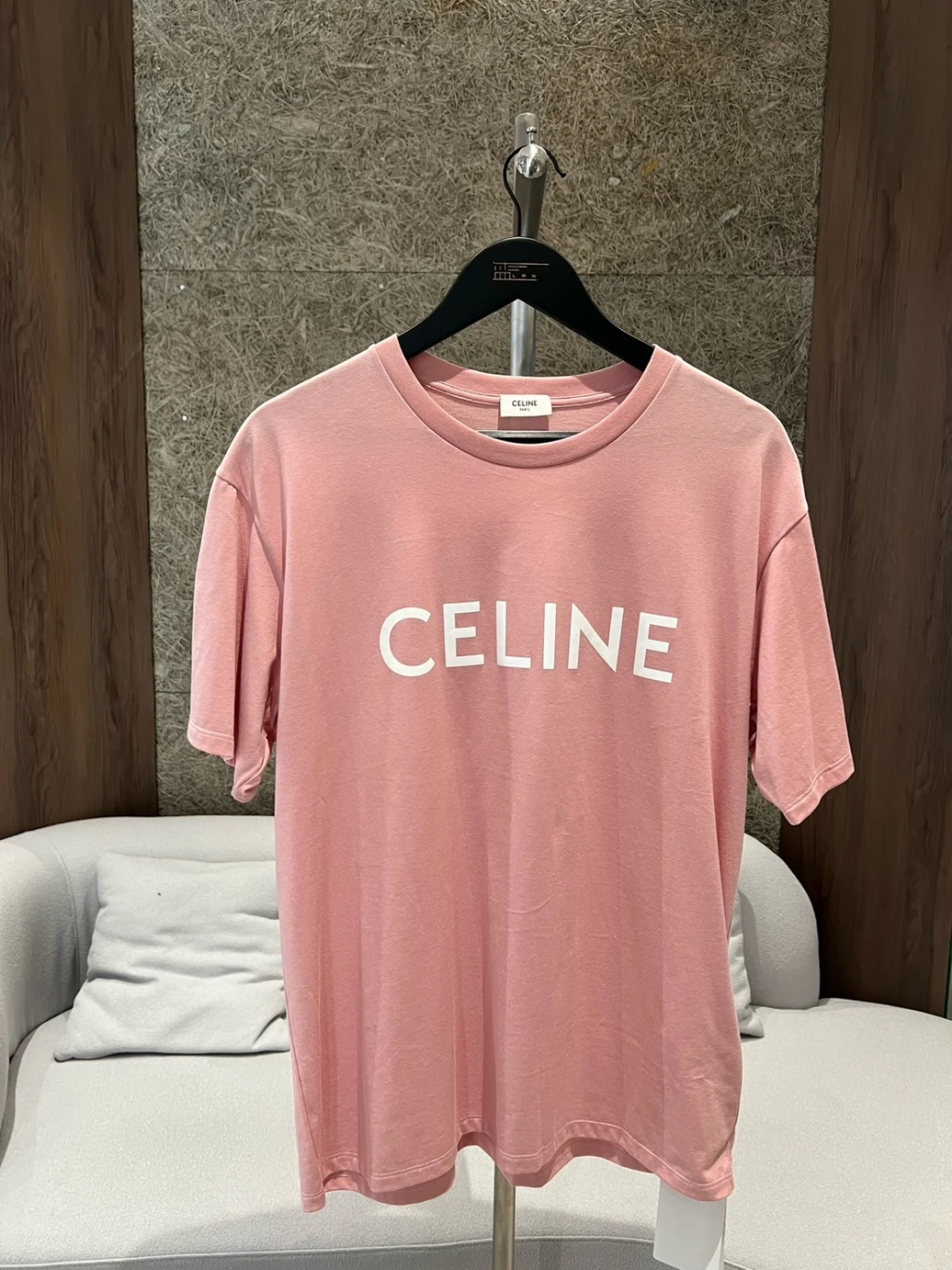 Celine 字母款 短袖 粉