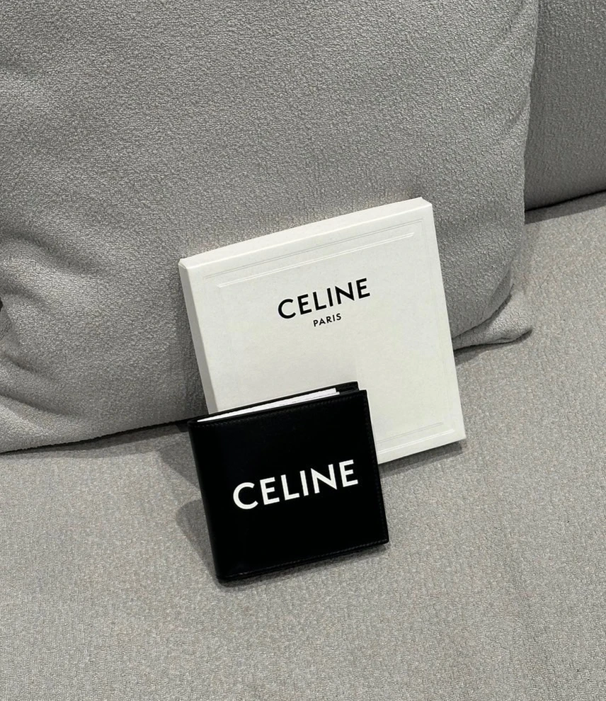 CELINE 字母logo 零錢袋短夾