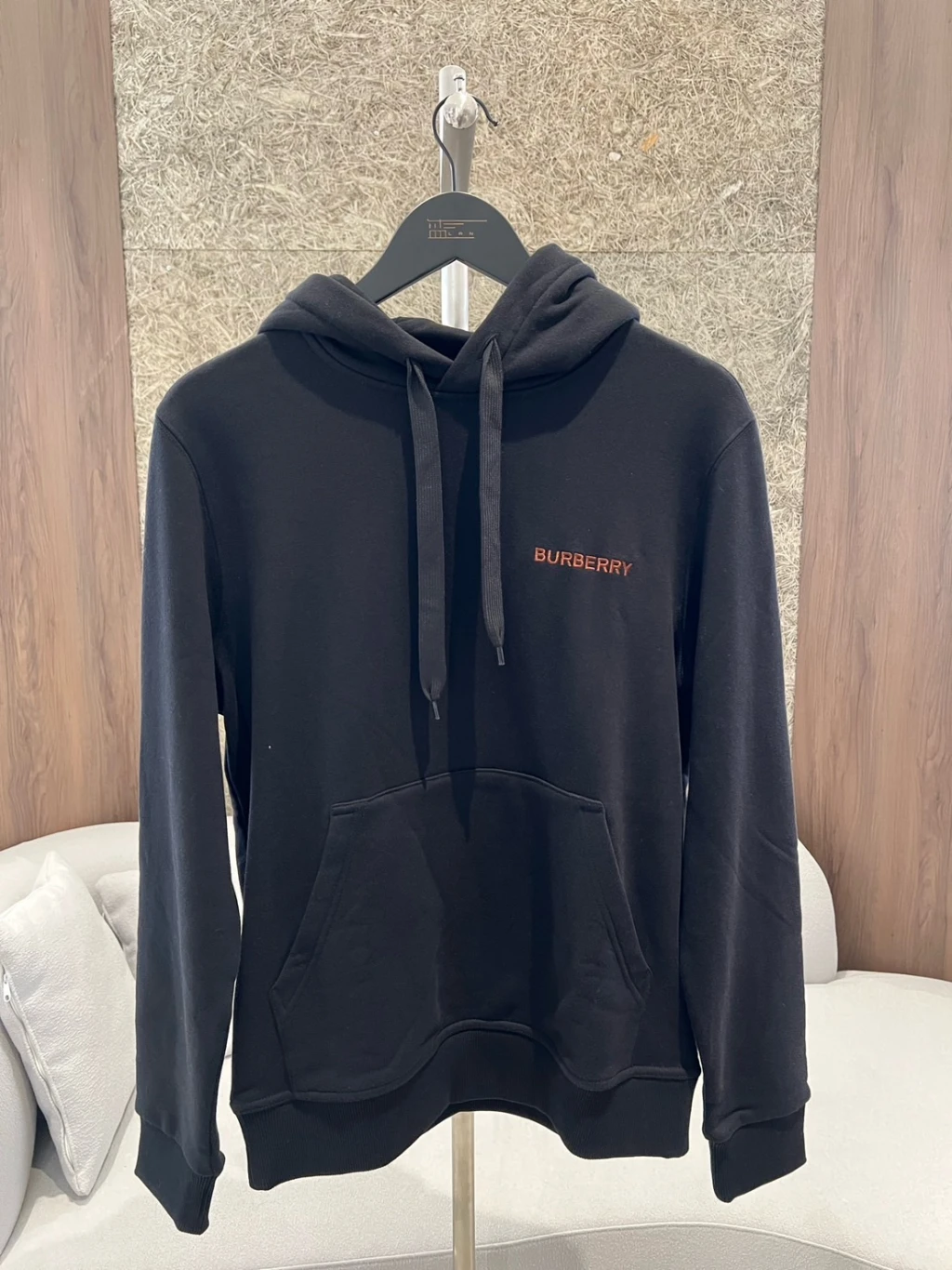 Burberry 背後TB刺繡 橘LOGO 帽T
