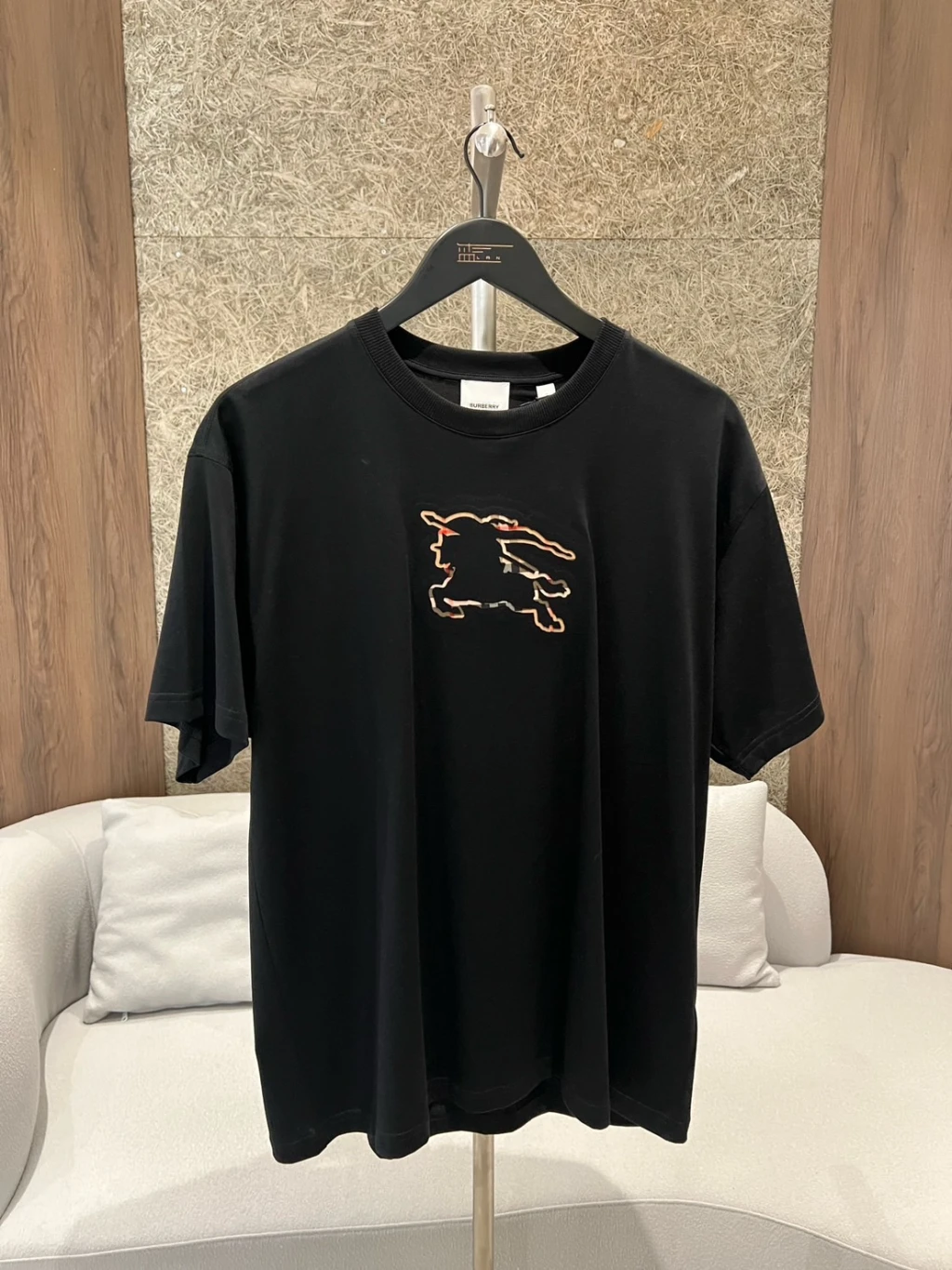 Burberry 簍空格紋戰馬 短袖