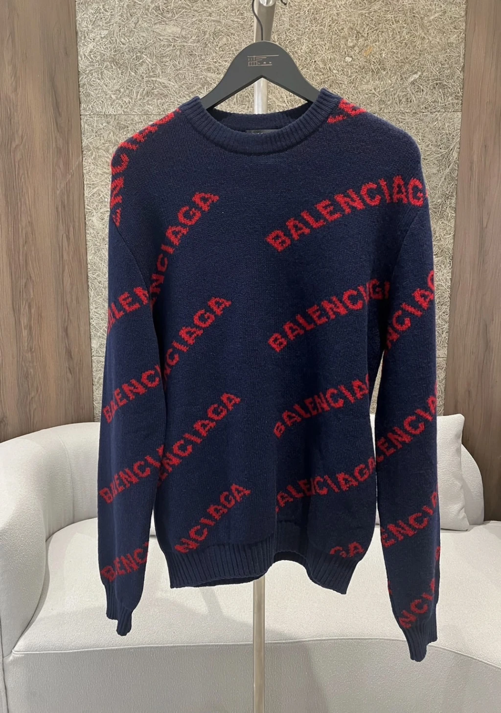 巴黎世家 滿版字母 毛衣