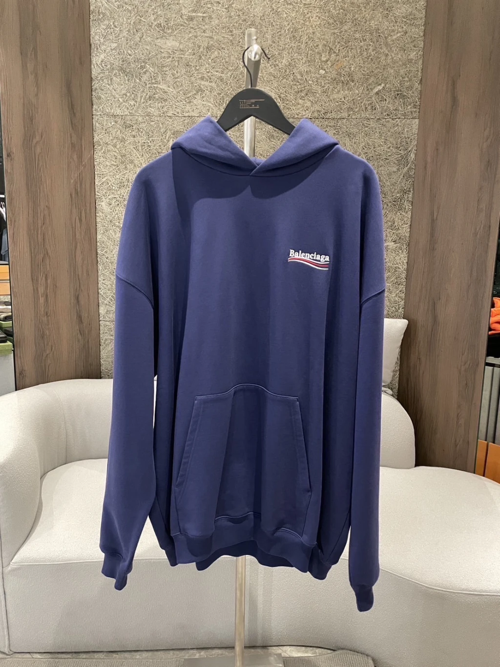 Balenciaga 藍紫 帽T