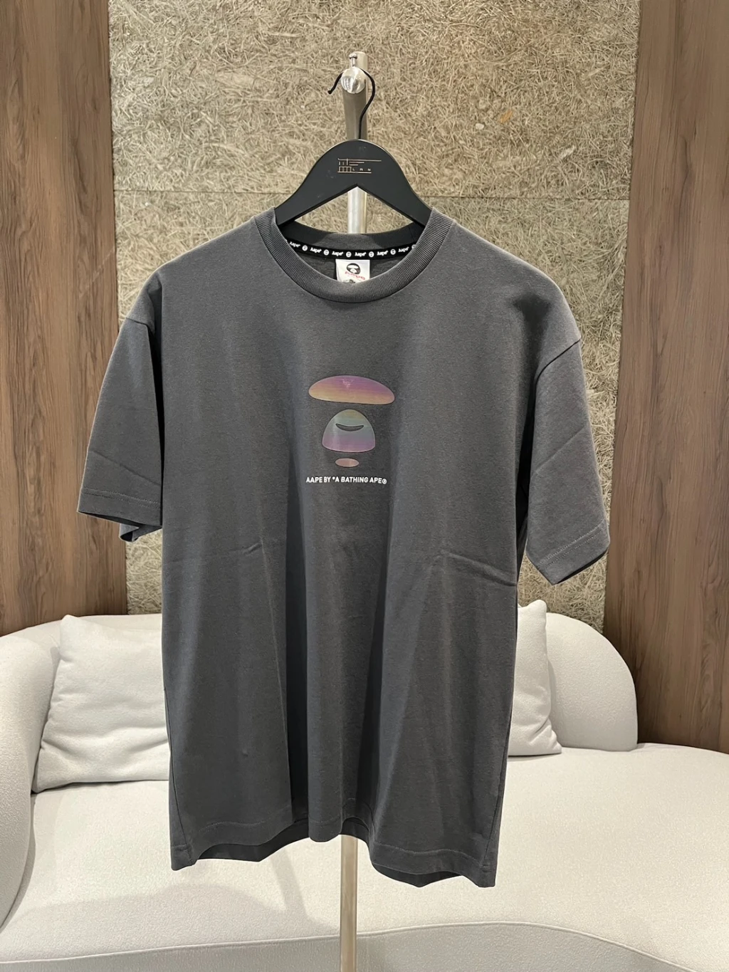 Aape 短袖(鐵灰/白)