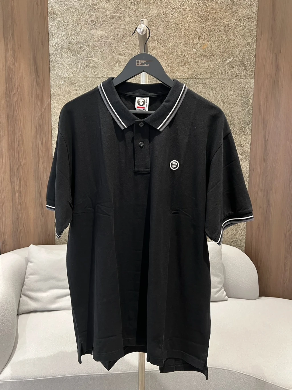 Aape polo短袖  黑