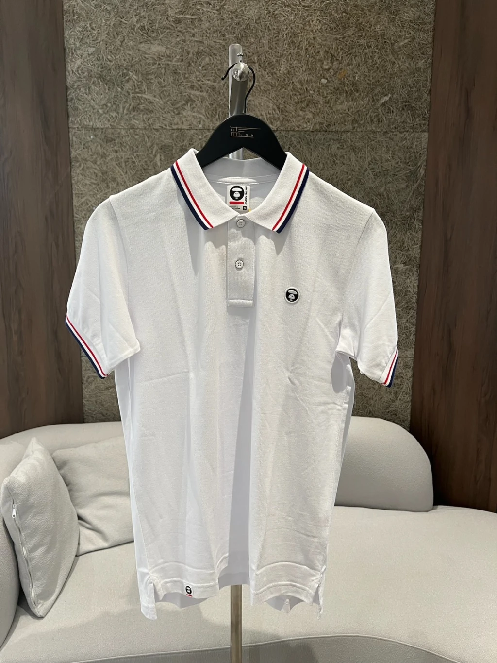 Aape polo短袖 白