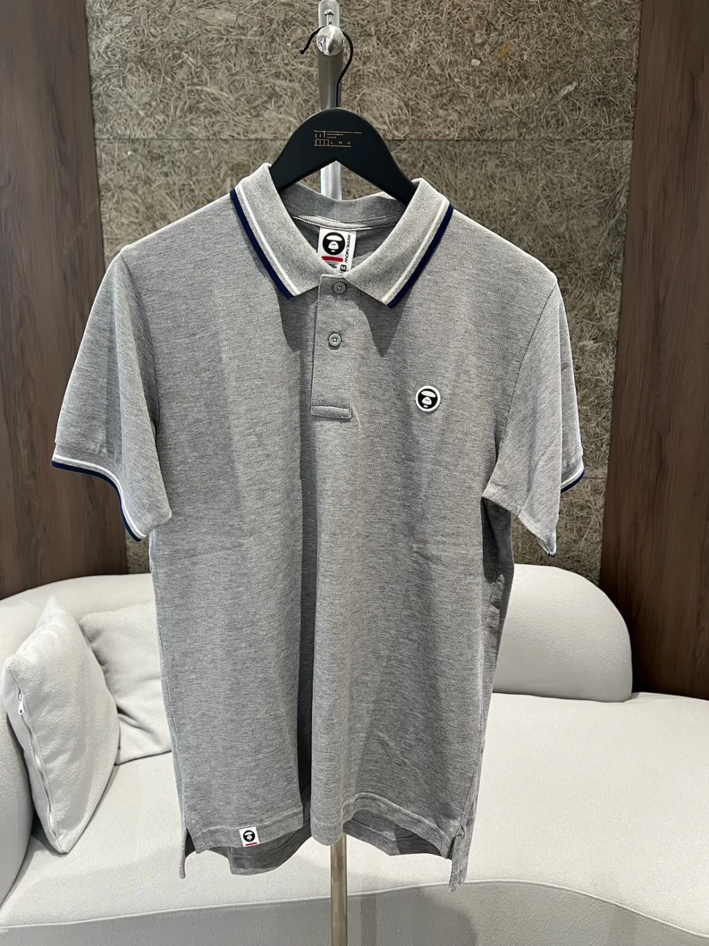 Aape polo短袖 灰
