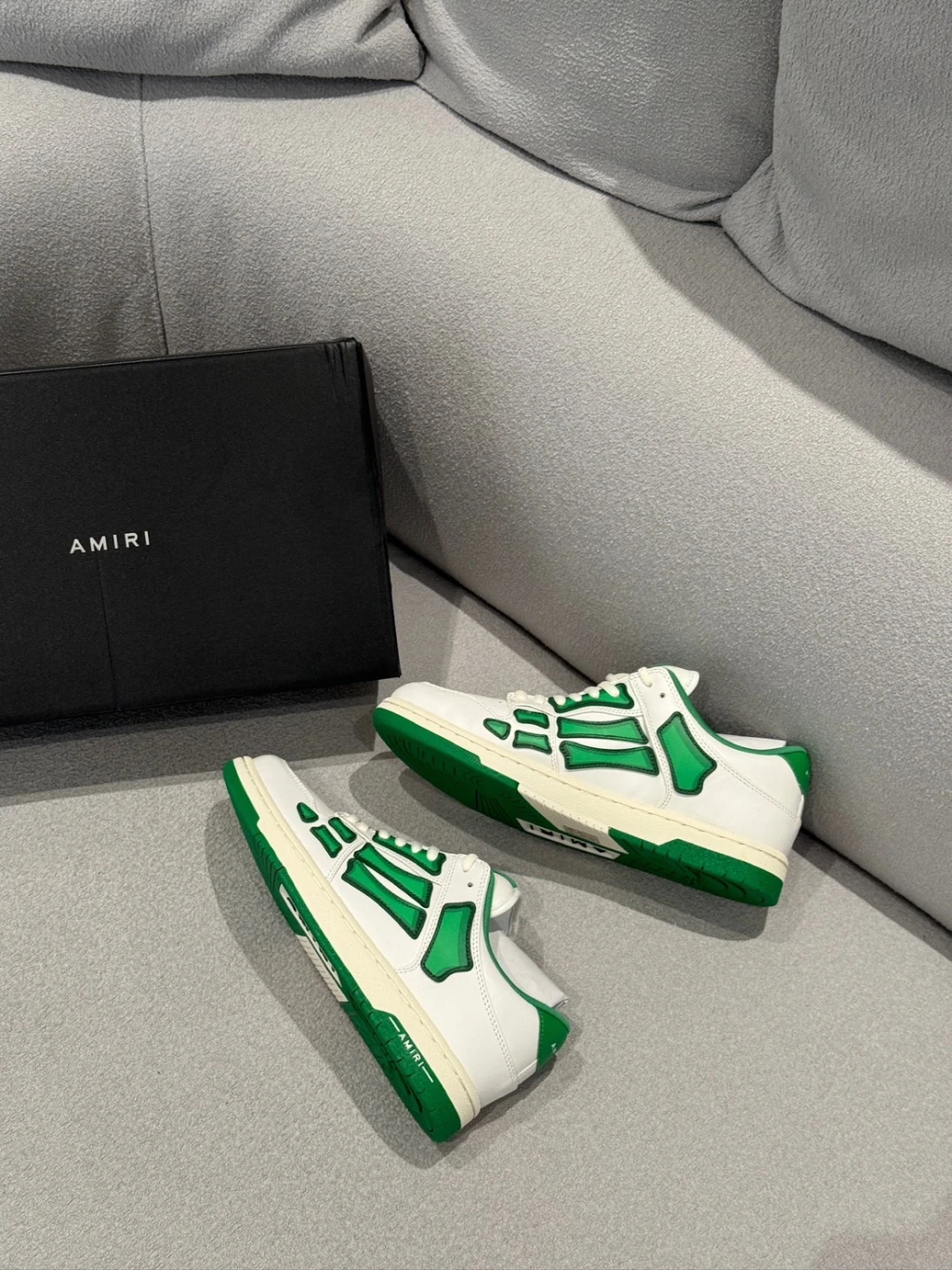 (依尺碼報價)Amiri 白綠骨頭鞋