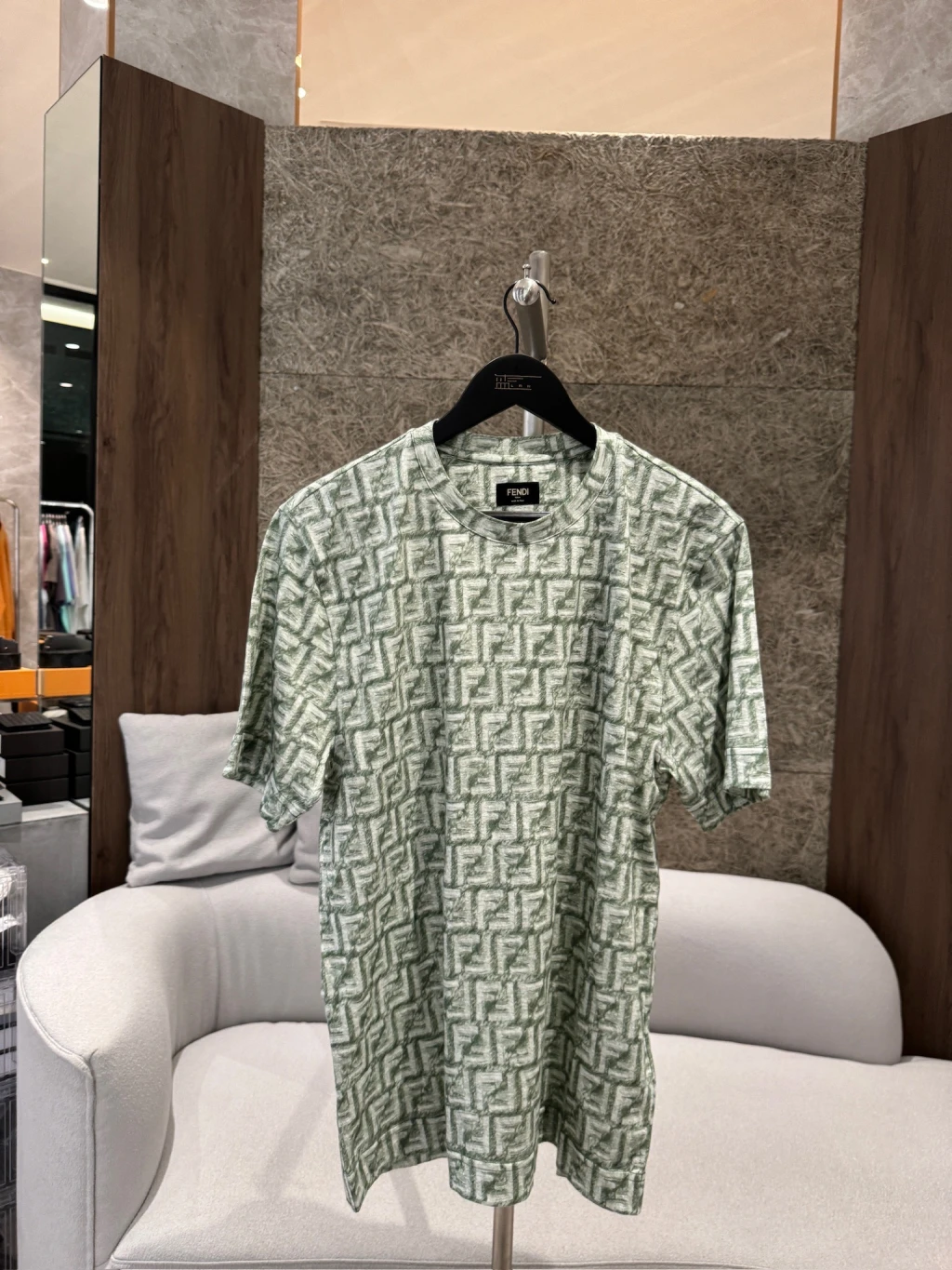 FENDI 滿版FF短袖 綠