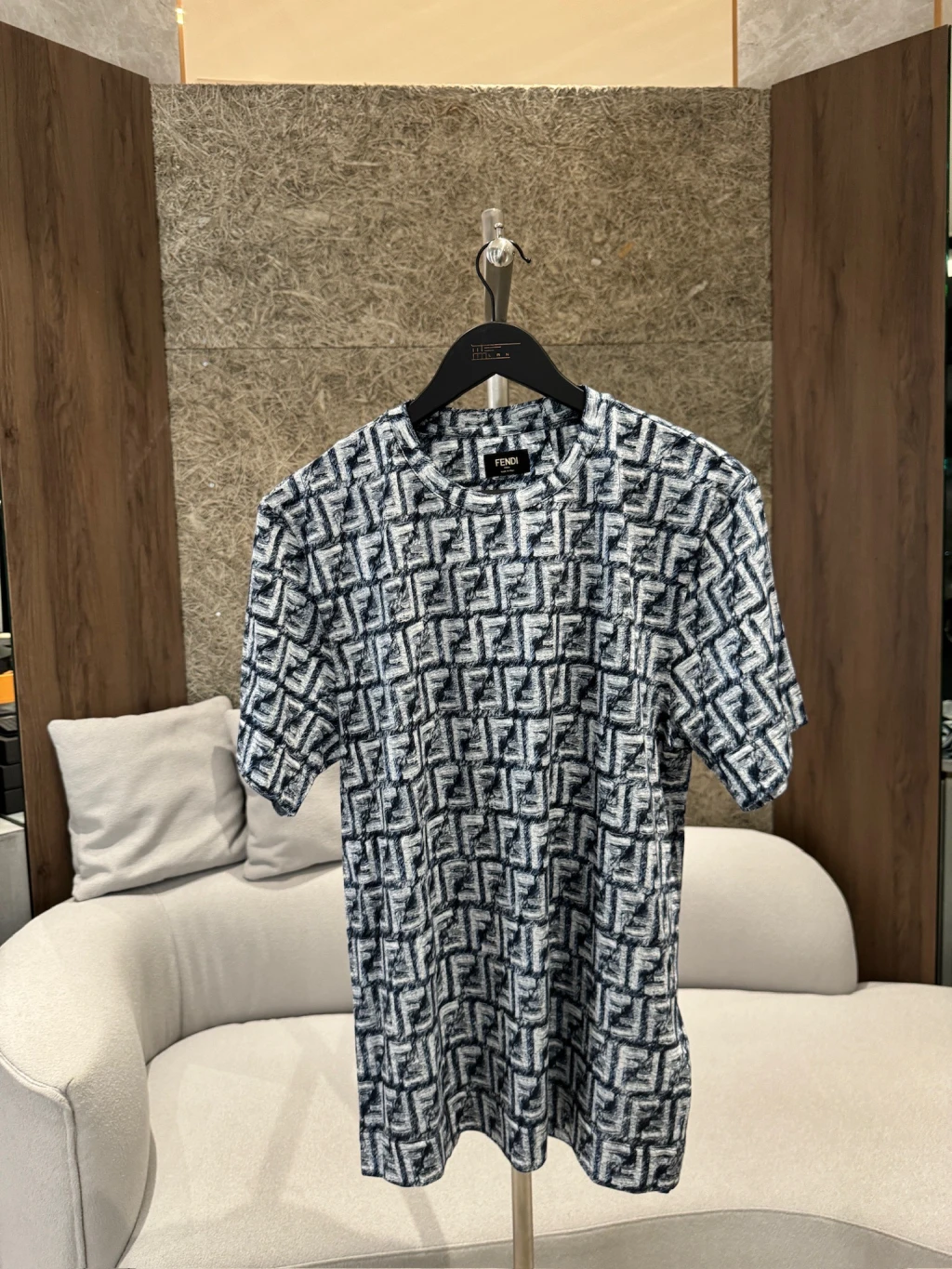 FENDI 滿版FF短袖 藍