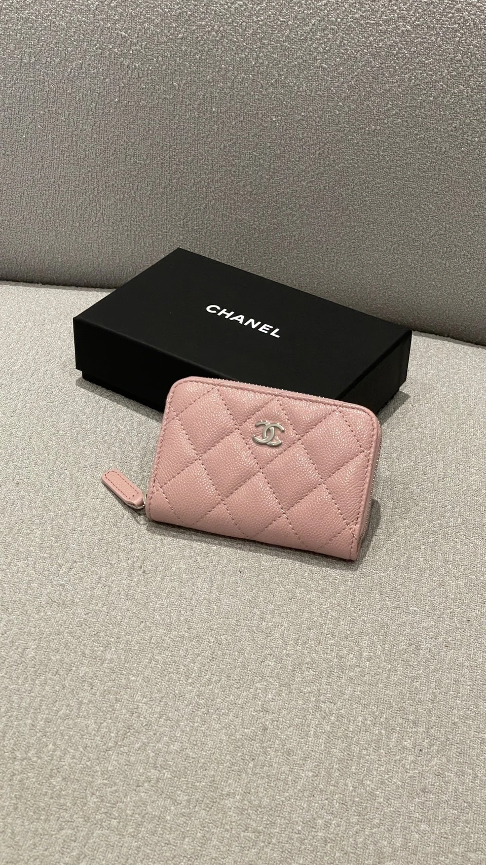 Chanel 粉紫小錢包