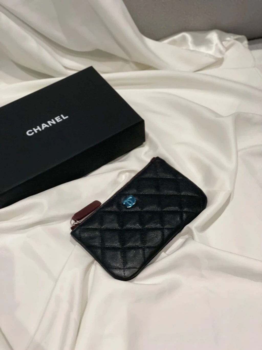 Chanel 一字拉鍊錢包