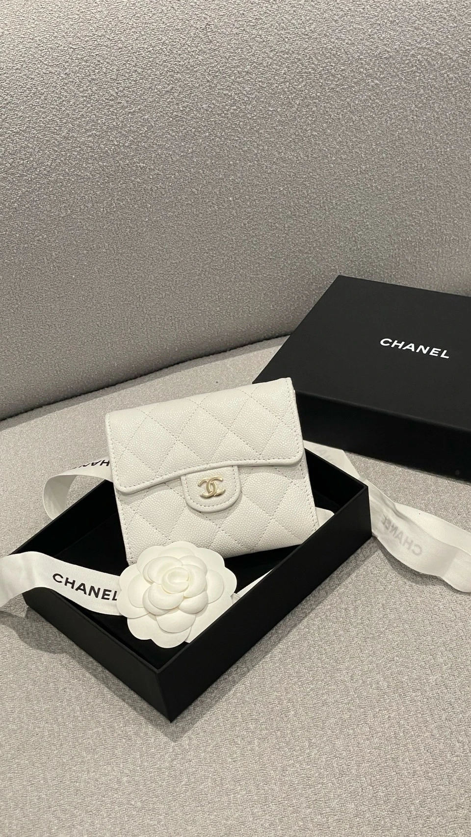 Chanel 白金 三折短夾