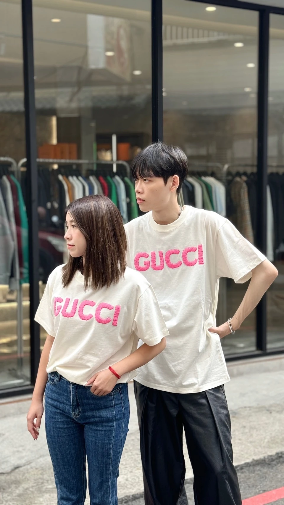 Gucci 刺繡字母 短袖