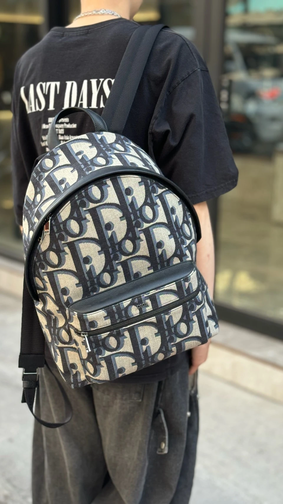 Dior 新款滿版大Logo 後背包