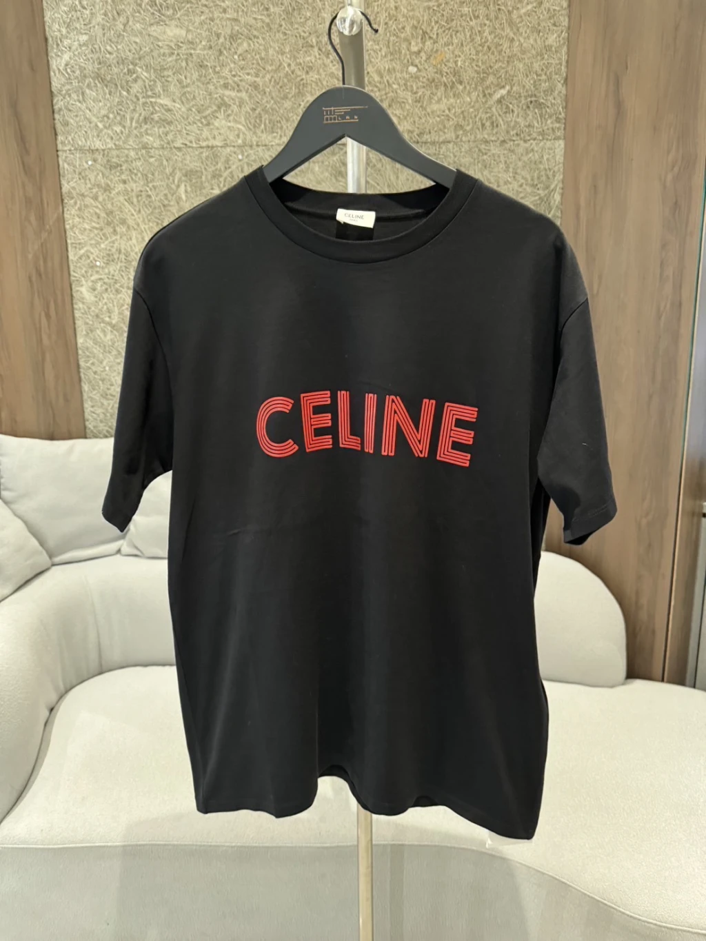 Celine 紅線字母 短袖