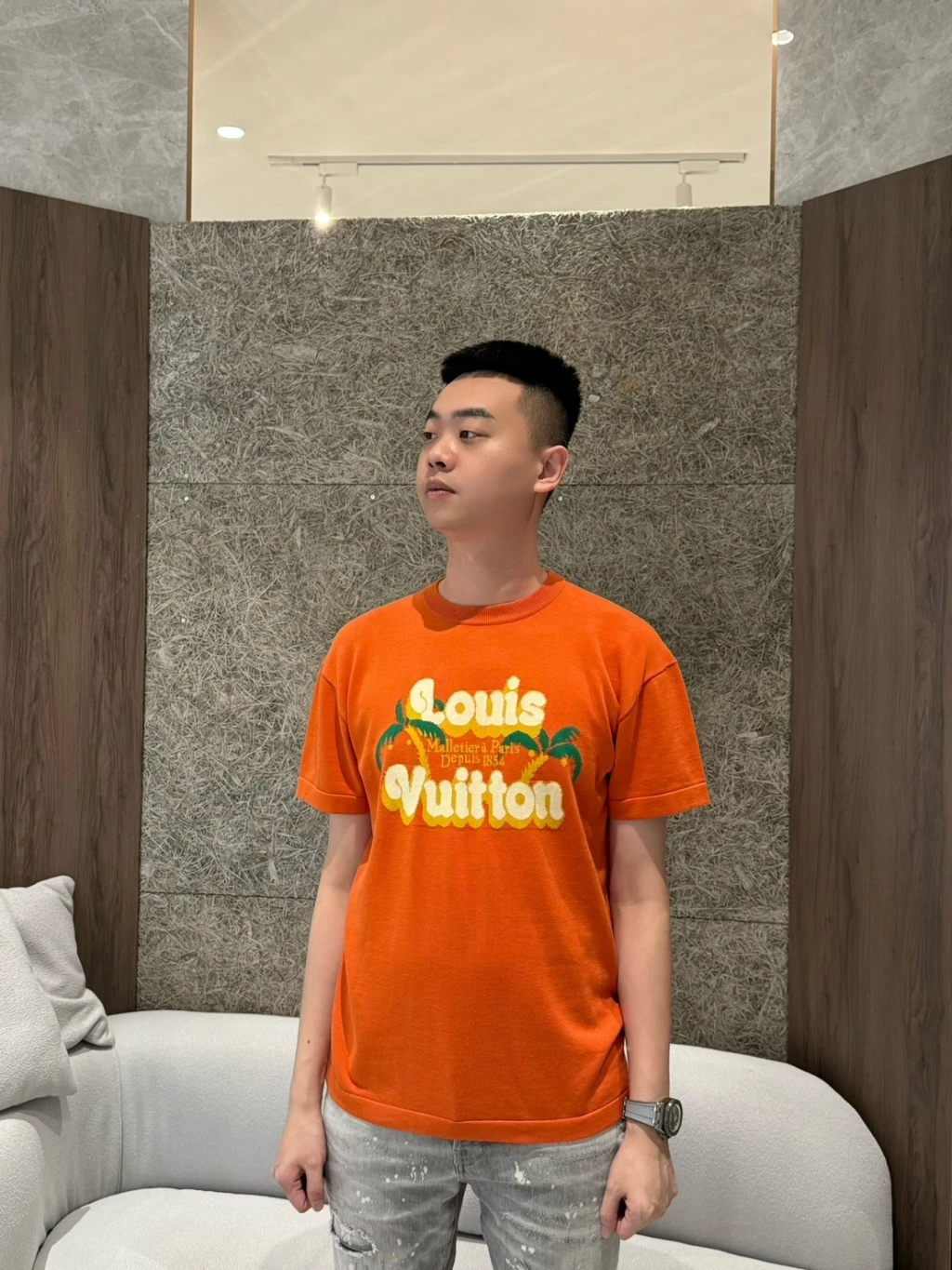 LV 椰子樹短袖