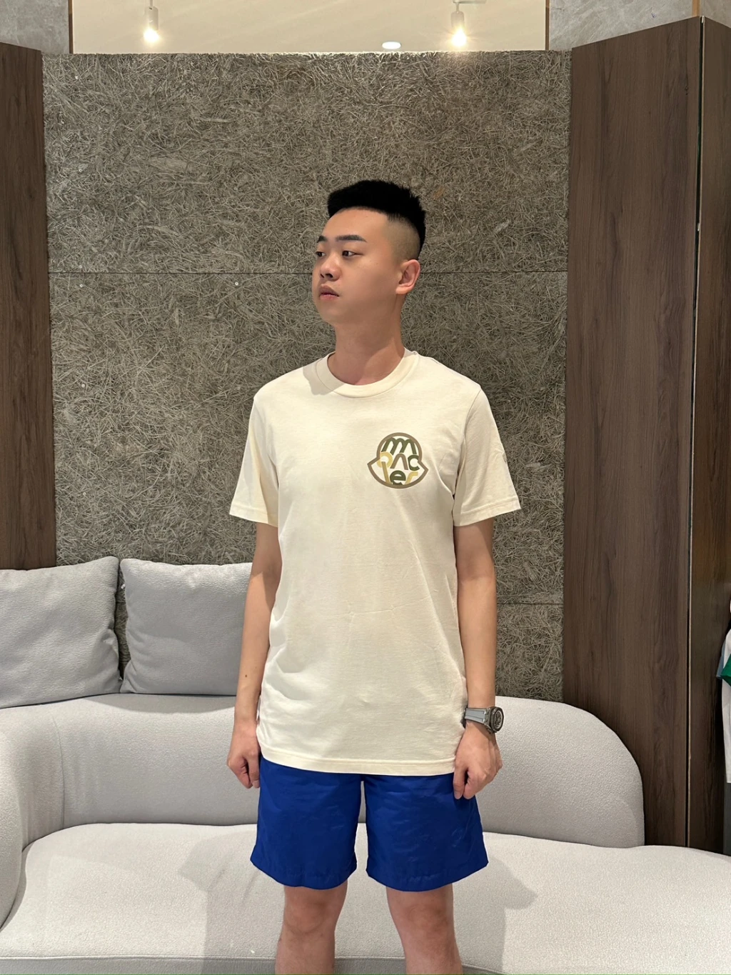 Moncler 米色人面臉 短袖