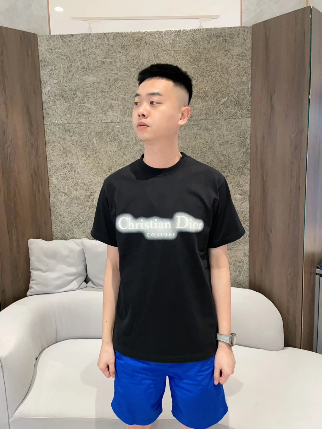Dior 新款字母環光 短袖