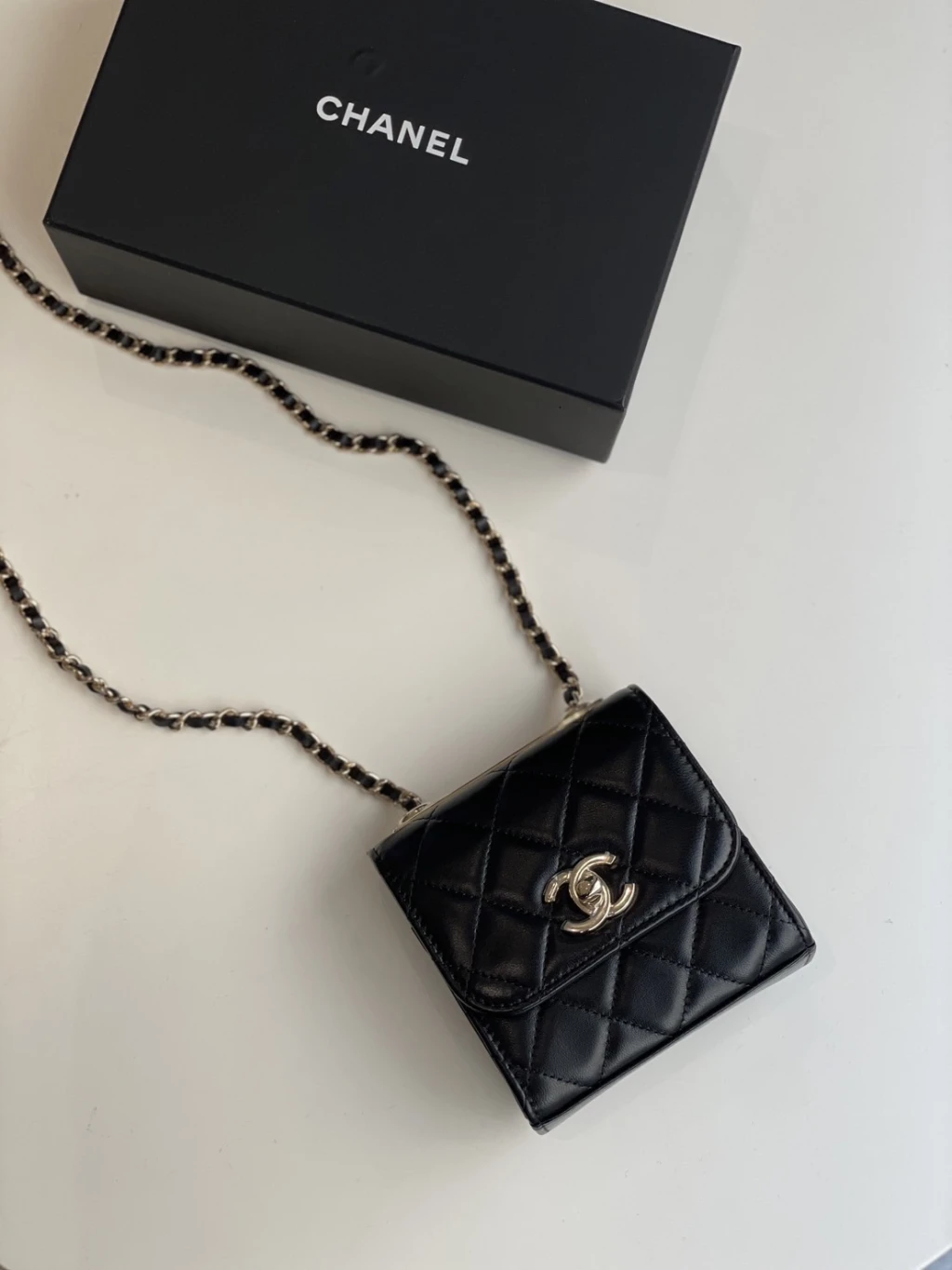 Chanel trendy 羊皮迷你包