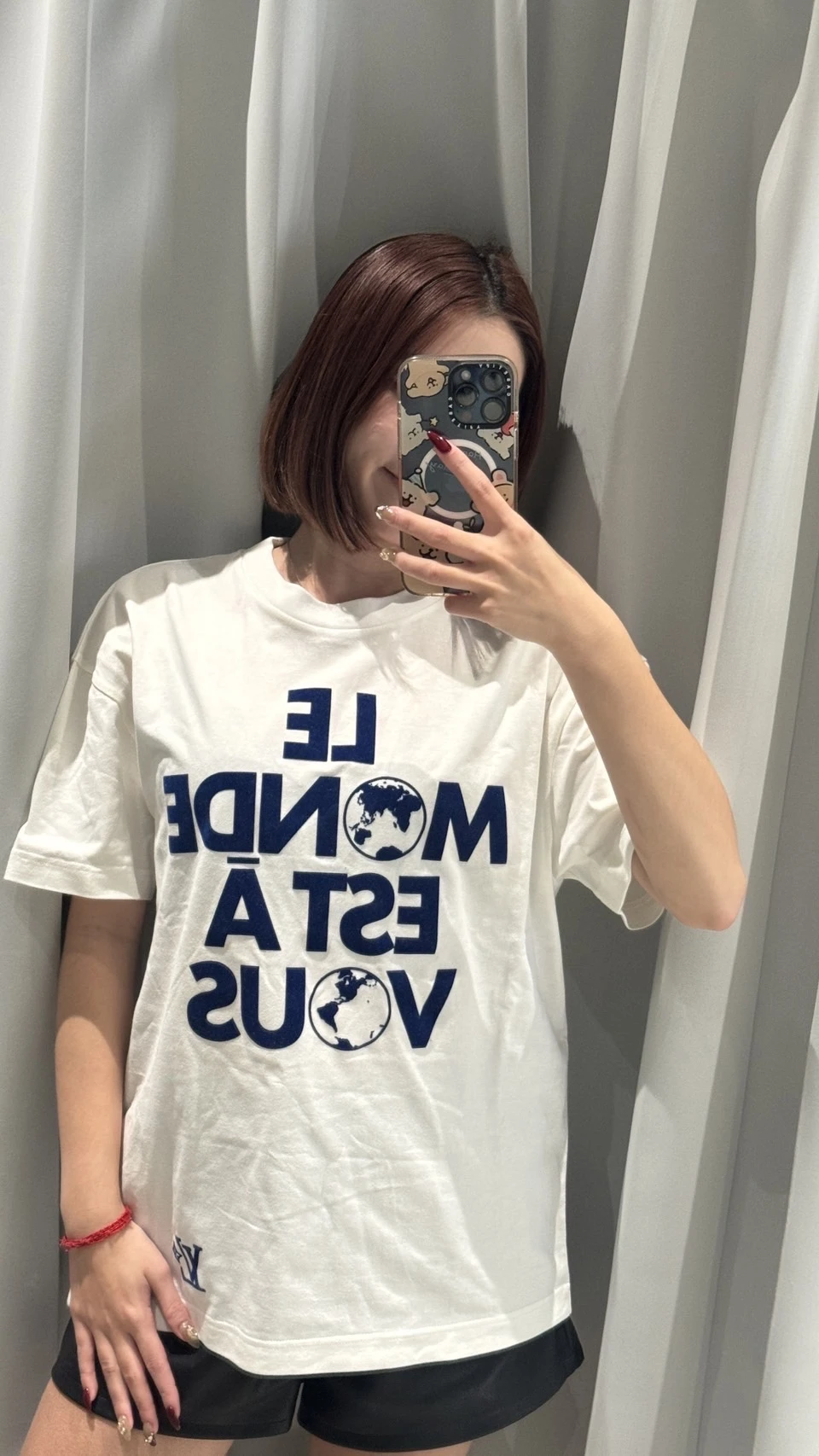 LV 新款地球字母短袖