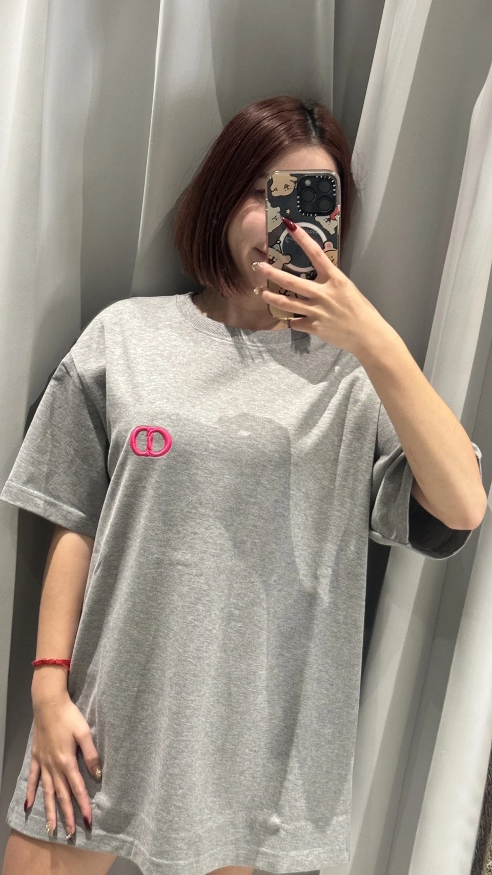 Dior CD 粉色刺繡 短袖