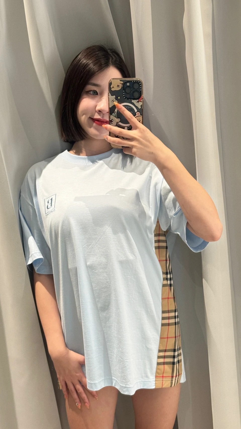 Burberry 新款測格紋 寶寶藍